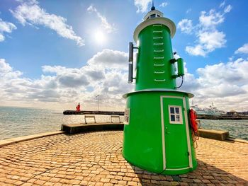 Lighthouse at the entrance to elsinor