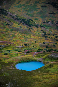 High angle view of landscape