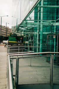 Modern building against sky in city