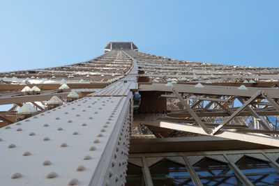 Low angle view of building against blue sky