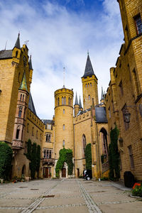 View of historical building against cloudy sky