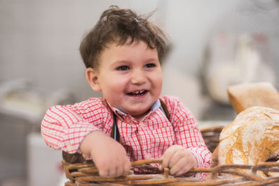 Portrait of smiling boy