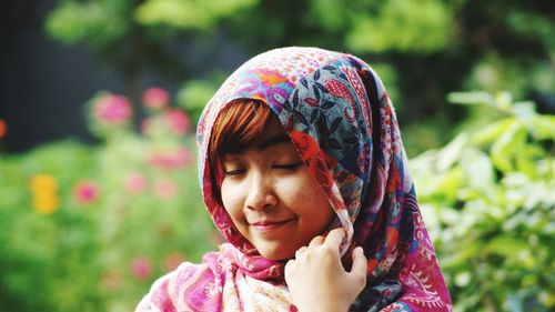 Portrait of a smiling girl