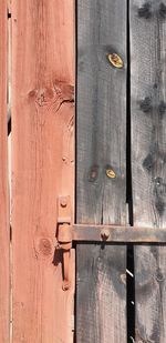 Full frame shot of wooden door