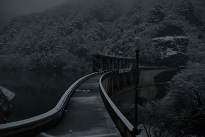 Train on mountain