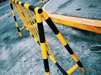 Road marking on road