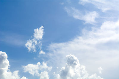 Low angle view of clouds in sky