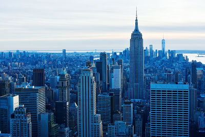 Aerial view of buildings in city