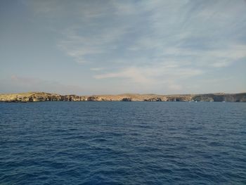 Scenic view of sea against sky