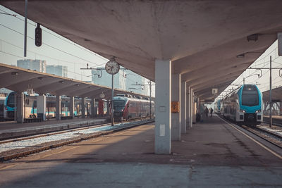 Empty corridor of building