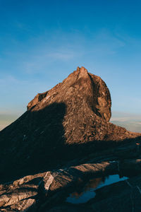 Rock formations against sky