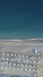 High angle view of beach