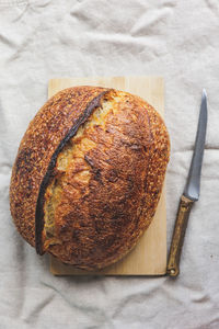 Close-up of bread on table