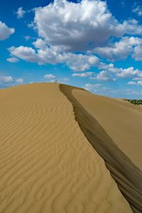 Scenic view of desert against sky