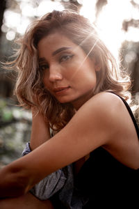 Portrait of young woman