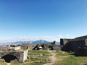 Old ruins against clear sky