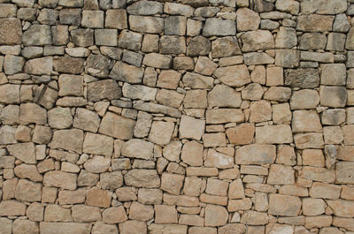 Full frame shot of stone wall