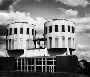 Low angle view of building against sky