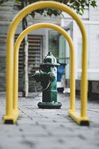 Close-up of yellow pipe