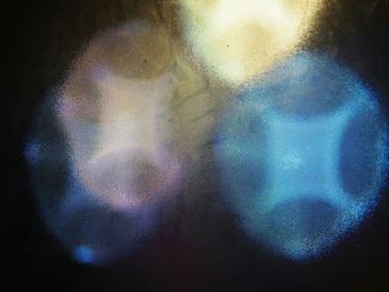 Close-up of abstract pattern on glass