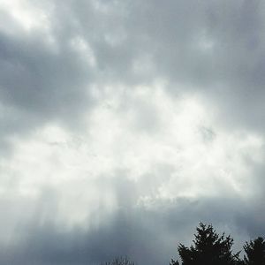 Low angle view of cloudy sky