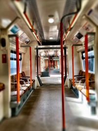 Interior of train