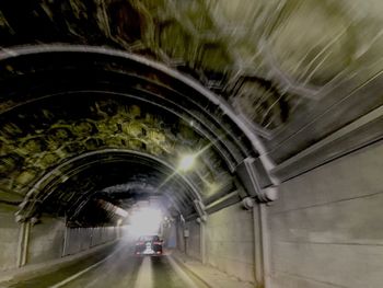 Road in tunnel