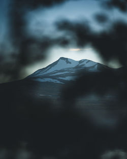 Scenic view of mountain against sky