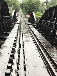 Train at railroad station