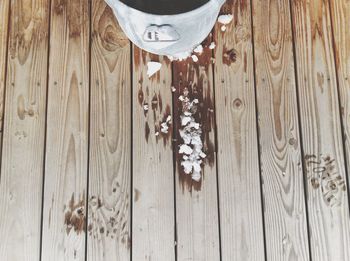 Close-up of wooden plank