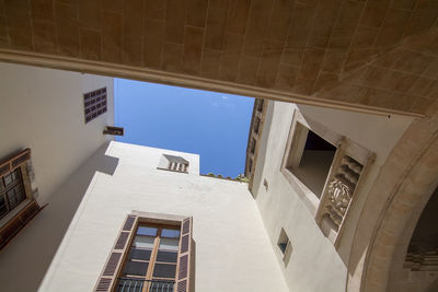 Low angle view of buildings against sky