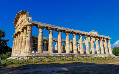 Old ruins against blue sky