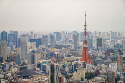 Aerial view of city