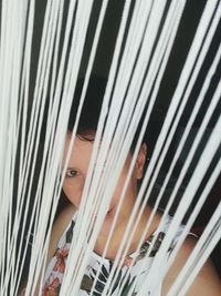 Close-up portrait of young woman