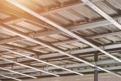 Low angle view of ceiling of building