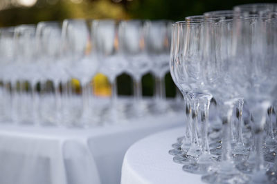 Close-up of wine glass on table