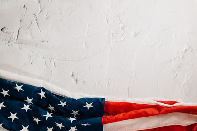 Close-up of american flag