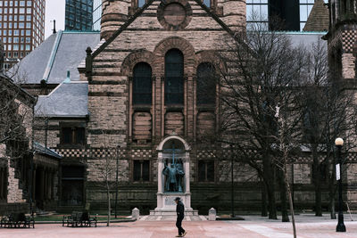 Exterior of historic building in city