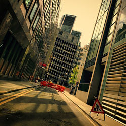 Modern buildings in city