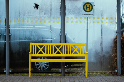 Information sign on wall