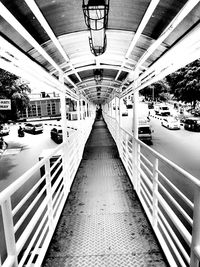 Illuminated underground walkway