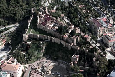 High angle view of townscape