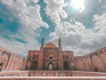 Low angle view of historical building against sky