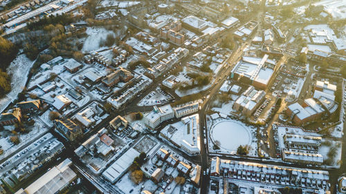 Aerial view of building