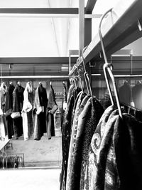 Group of people at rack