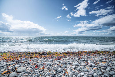 Scenic view of sea against sky