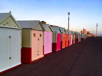 Built structures against sky