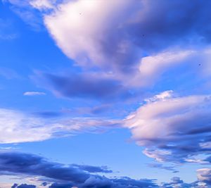 Low angle view of clouds in sky