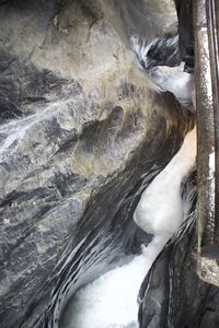 View of frozen mountain