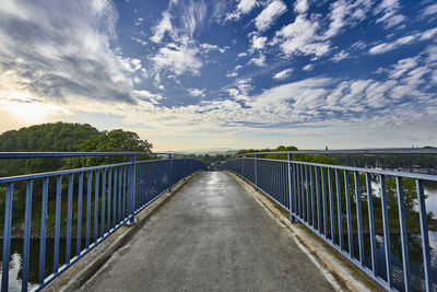 View of bridge against sky during sunset